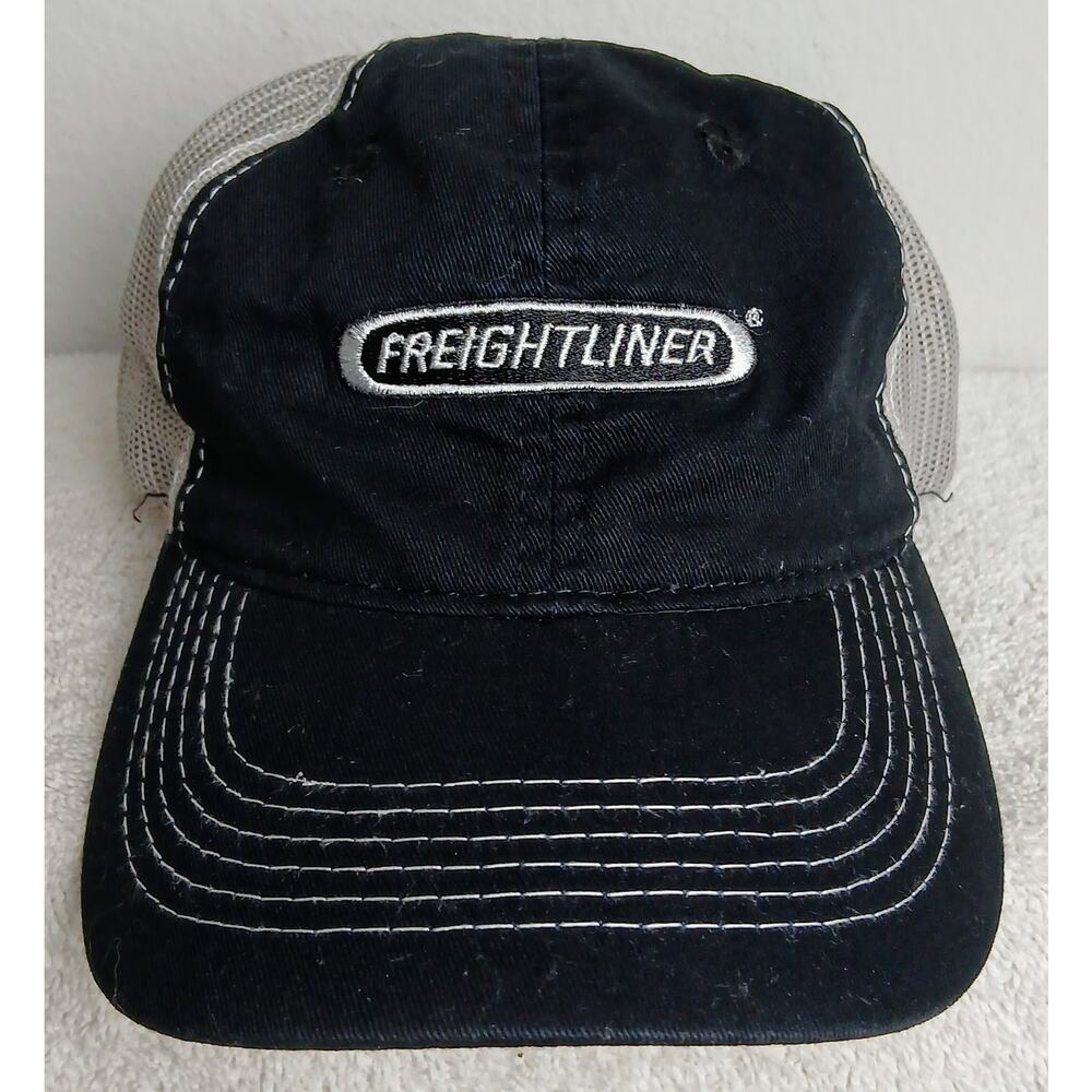 Freightliner Trucker Hat Snapback. Black White